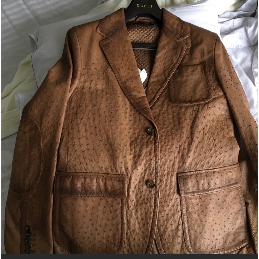 NWOT Gucci ostrich blazer - Picture 12 of 13